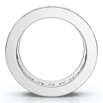 2 CTW Lab Grown Diamond Channel Set Full Eternity Ring For Men