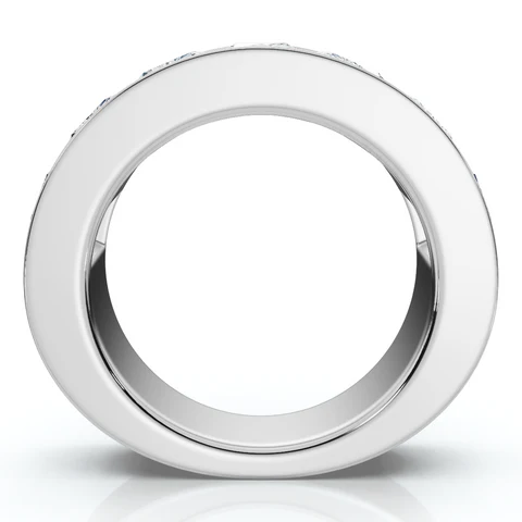 7 CTW Lab Grown Diamond Radiant Cut Men's Ring