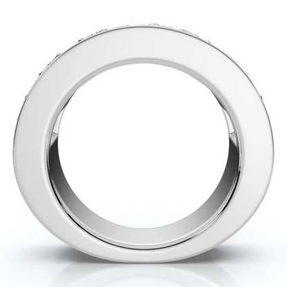 7 CTW Lab Grown Diamond Radiant Cut Men's Ring