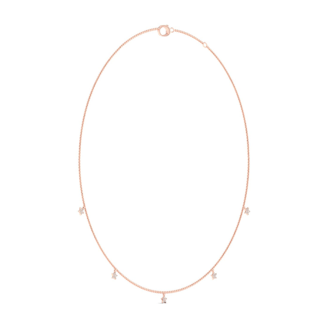 0.20CTW Star Fashion Lab Grown Diamond Chain For Women