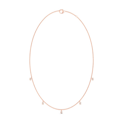 0.20CTW Star Fashion Lab Grown Diamond Chain For Women