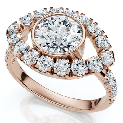 1.75 CTW Lab Grown Diamond Eye Shape Ring