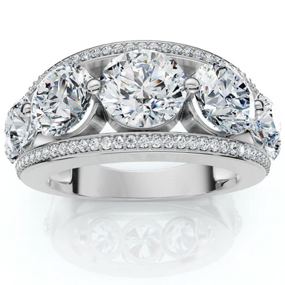 4 CTW Lab Grown Diamond Unisex Wedding Ring