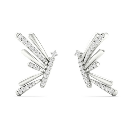 0.29 Ctw Lab Grown Diamond Beautiful Butterfly Earring