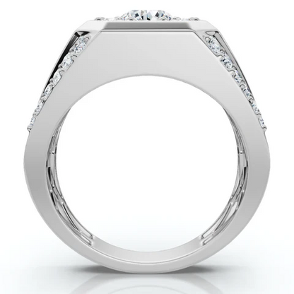 2 CTW Lab Grown Diamond 10k Gold Men's Ring