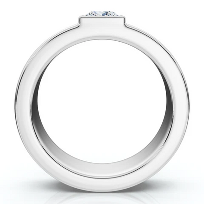 Lab Grown Diamond Princess Cut Solitaire Wedding Ring For Men