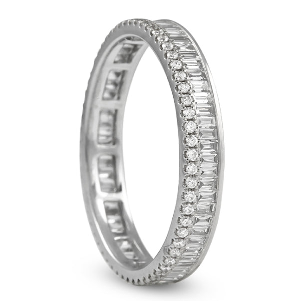 14k White Gold Alternative Lab Grown Diamond Band