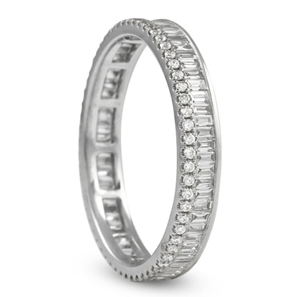 14k White Gold Alternative Lab Grown Diamond Band