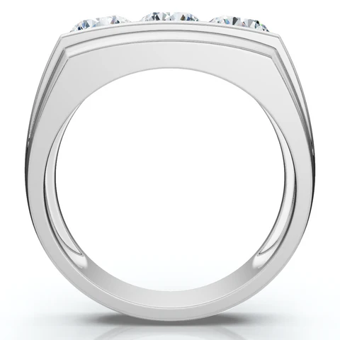 2 CTW Lab Grown Diamond Wedding Anniversary Ring For Men