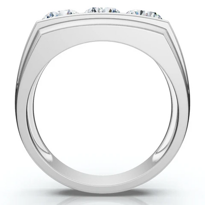 2 CTW Lab Grown Diamond Wedding Anniversary Ring For Men