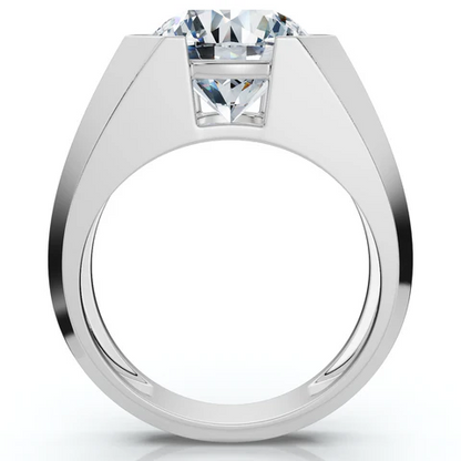 5 CTW Lab Grown Diamond Solitaire Engagement Ring For Men