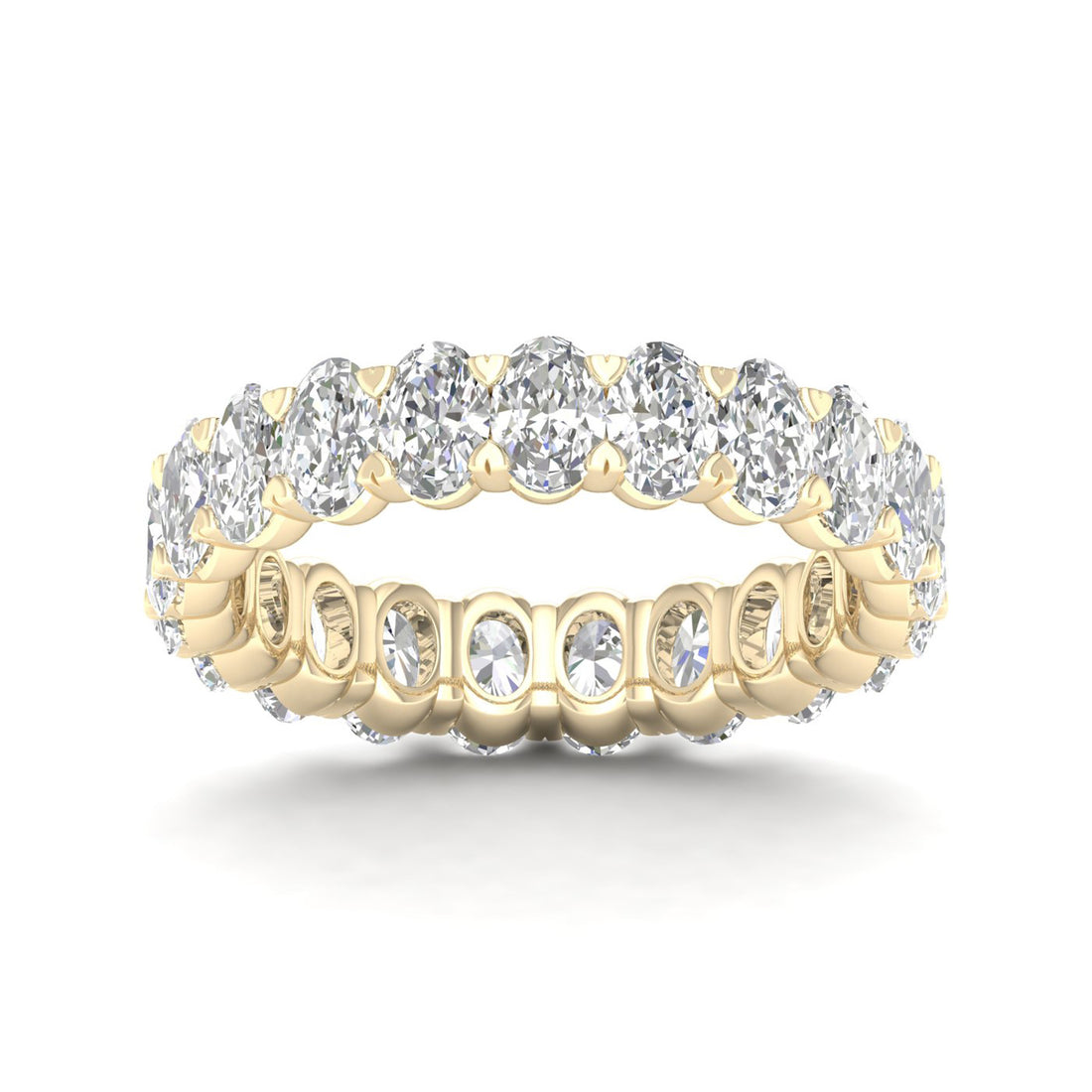 3 CTW Oval Diamond Eternity Lab Grown Diamond Wedding Band