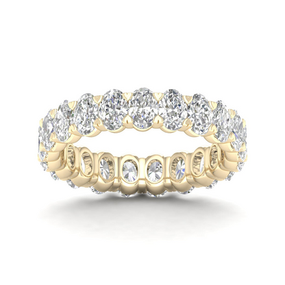 3 CTW Oval Diamond Eternity Lab Grown Diamond Wedding Band