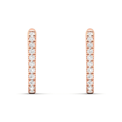 0.15 CTW Lab Grown Diamond Unique Huggie Earring