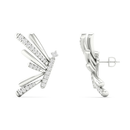 0.29 Ctw Lab Grown Diamond Beautiful Butterfly Earring