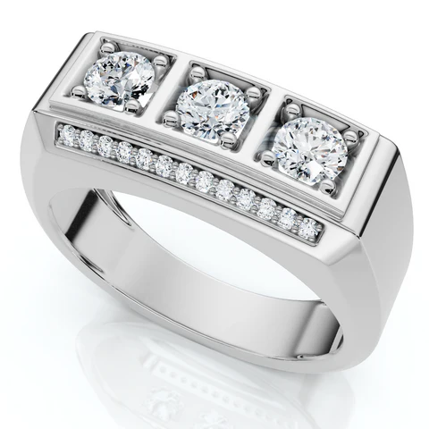1 CTW Lab Grown Diamond Mens Ring