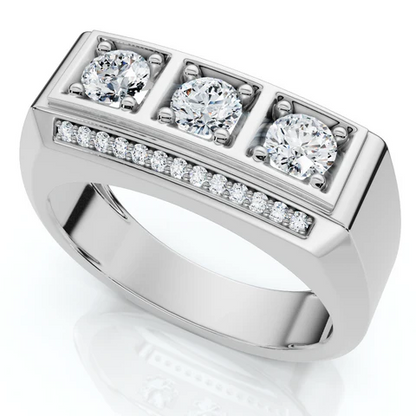 1 CTW Lab Grown Diamond Mens Ring
