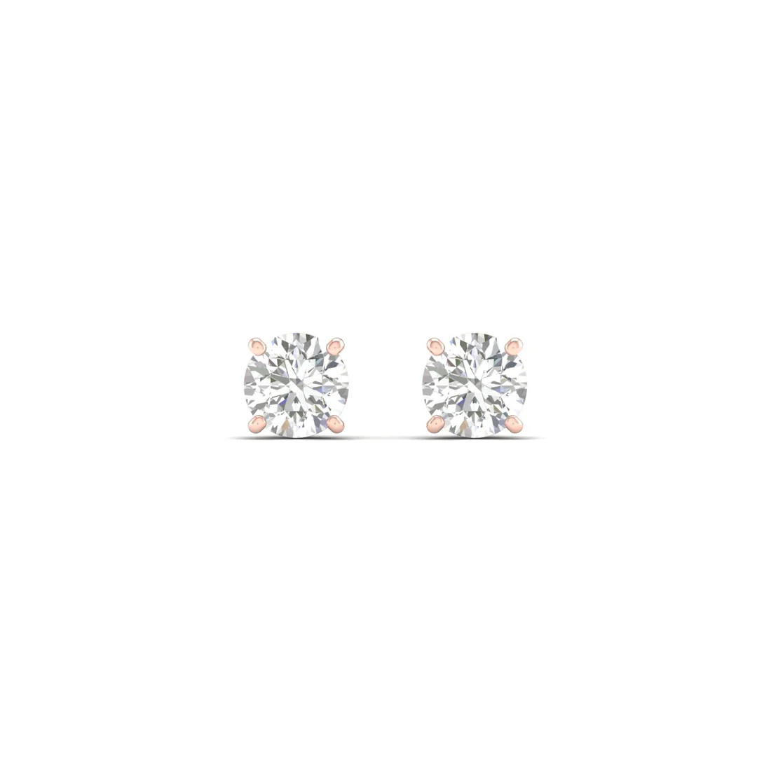1 CTW Lab Grown Diamond Classic Round Solitaire Stud Earring