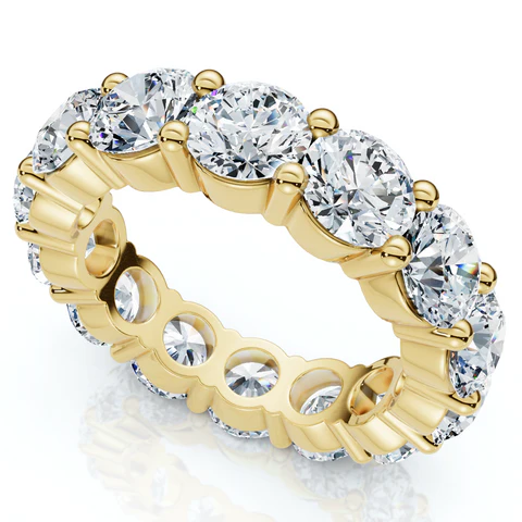 5 CTW Lab Grown Diamond Eternity Gold Wedding Band