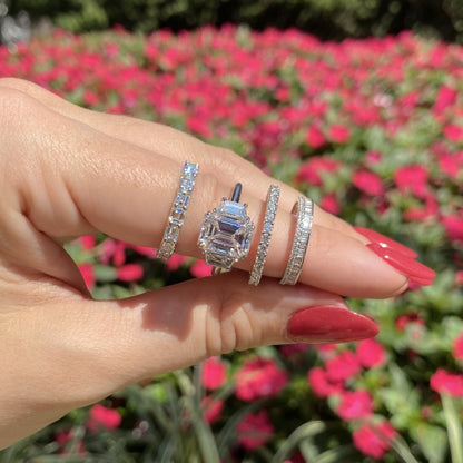 14k White Gold Alternative Lab Grown Diamond Band
