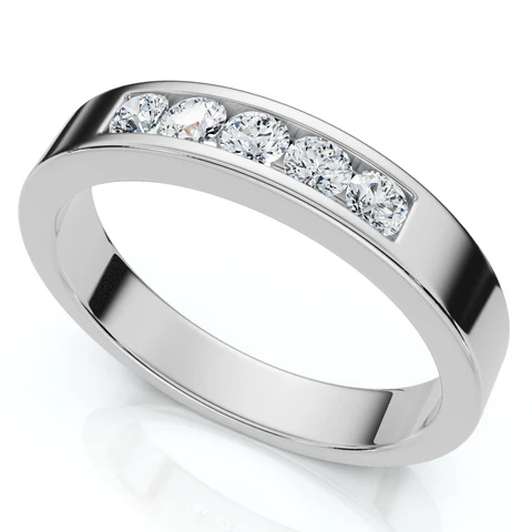 0.25 CTW Lab Grown Diamond Channel Set Men's Ring