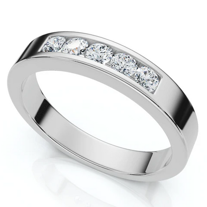 0.25 CTW Lab Grown Diamond Channel Set Men's Ring