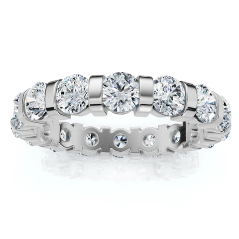 2.33 CTW Lab Grown Diamond Bar Set Eternity Band