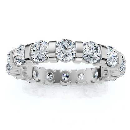 2.33 CTW Lab Grown Diamond Bar Set Eternity Band