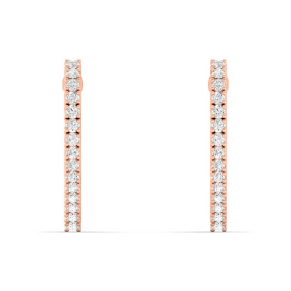 0.18 CTW Lab Grown Diamond Huggie Earring