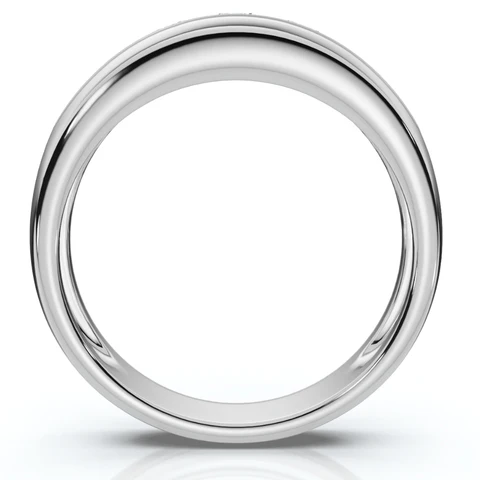 0.75 CTW Lab Grown Diamond Channel Set 5-Stone Engagement Ring For Men