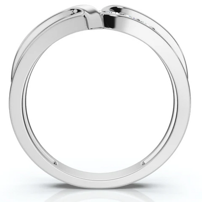 Lab Grown Diamond Curved Channel Set Wedding Band