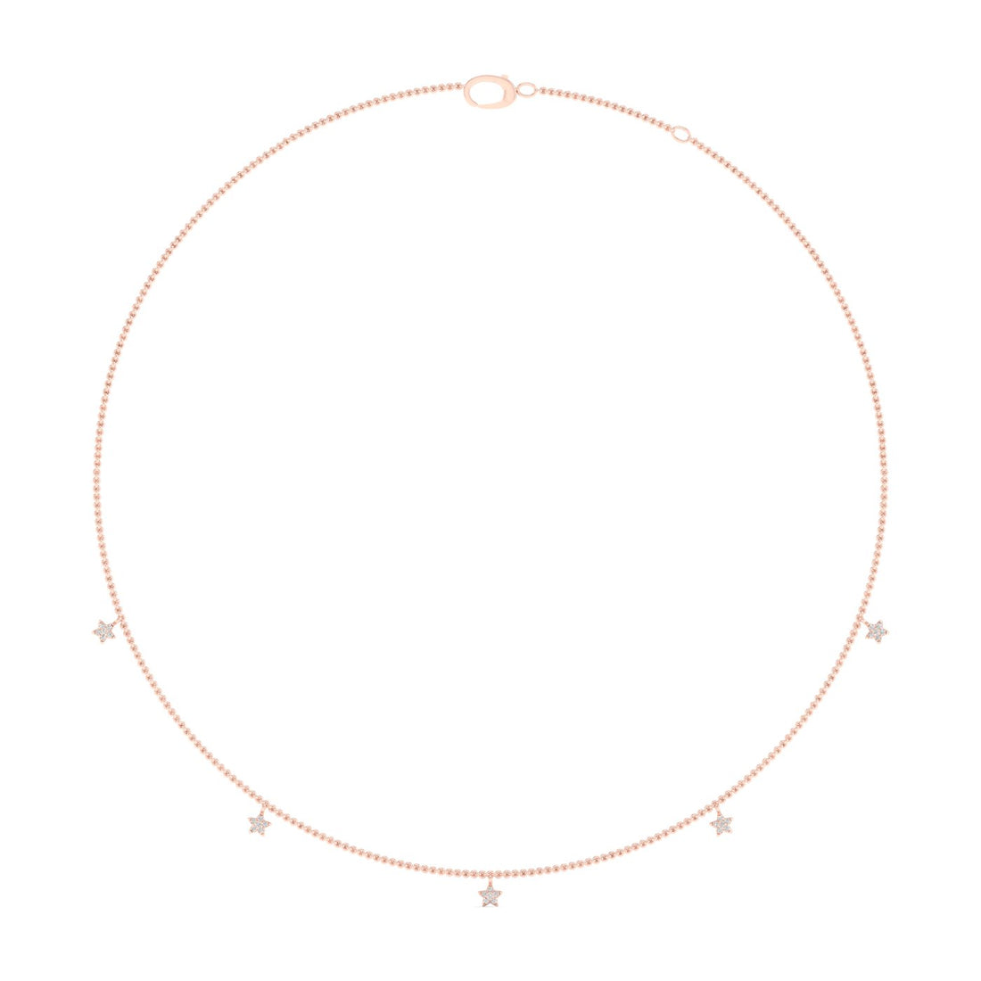 0.20CTW Star Fashion Lab Grown Diamond Chain For Women