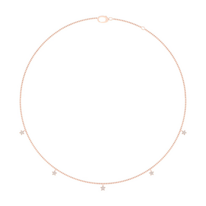 0.20CTW Star Fashion Lab Grown Diamond Chain For Women