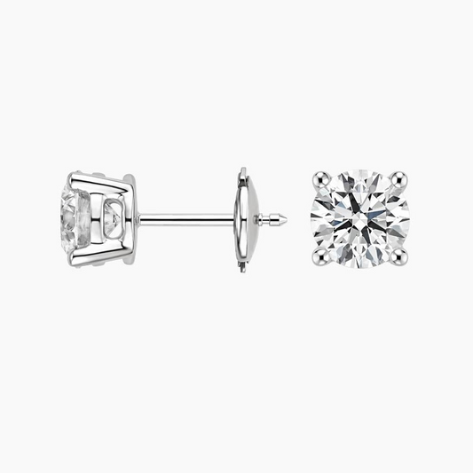 4 Prong 2 ct. Lab Grown Diamond Stud Earrings
