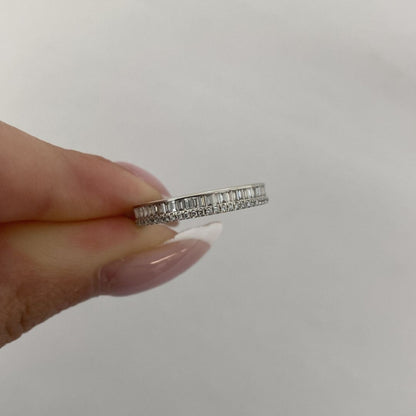 14k White Gold Alternative Lab Grown Diamond Band