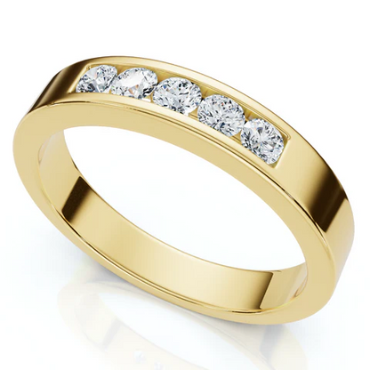 0.25 CTW Lab Grown Diamond Channel Set Men's Ring