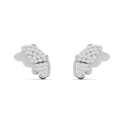 0.18 CTW Lab Grown Diamond Unique Butterfly Earring
