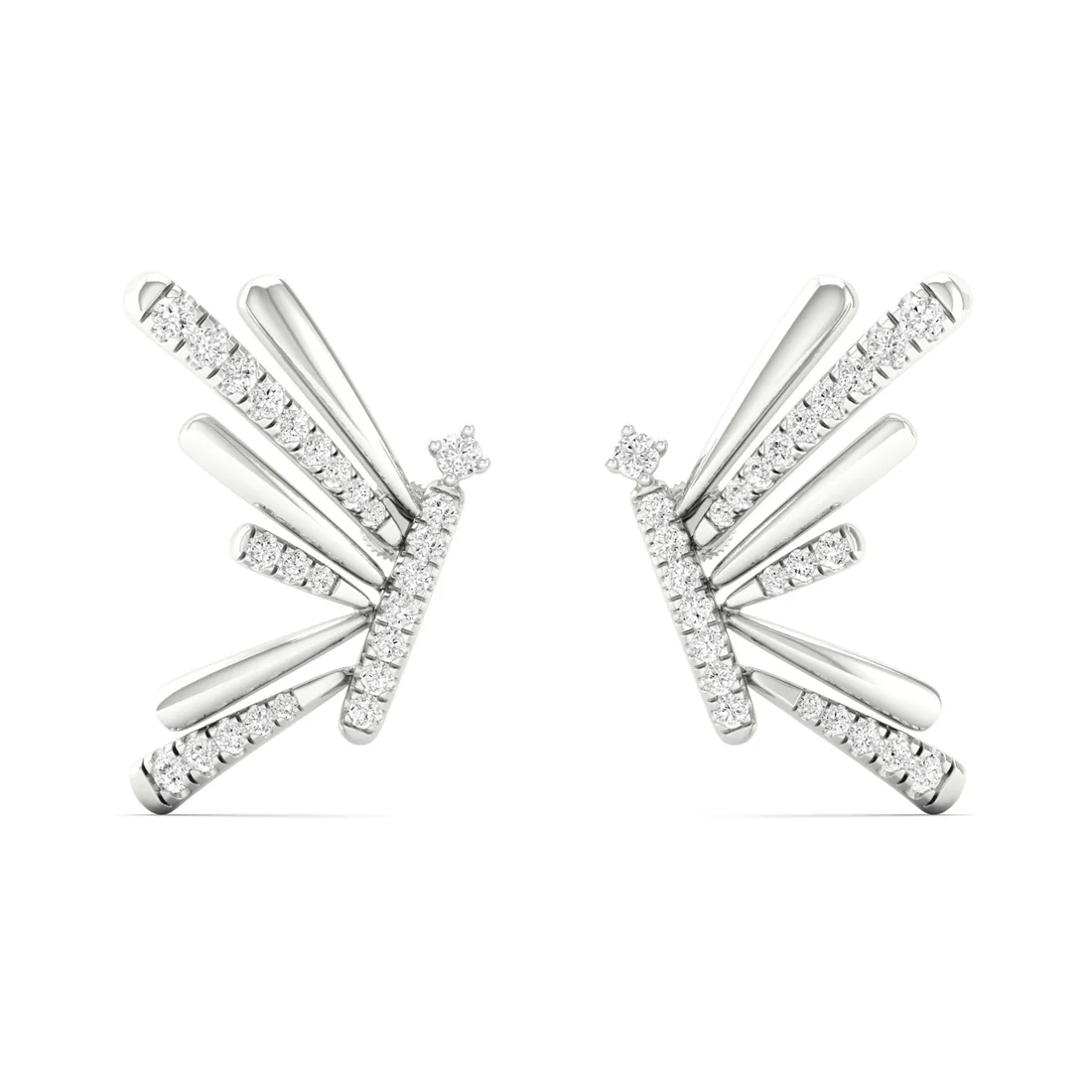 0.29 Ctw Lab Grown Diamond Beautiful Butterfly Earring