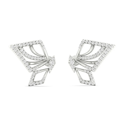 0.46 CTW La Grown Diamond Sparkle Wing Butterfly Earring