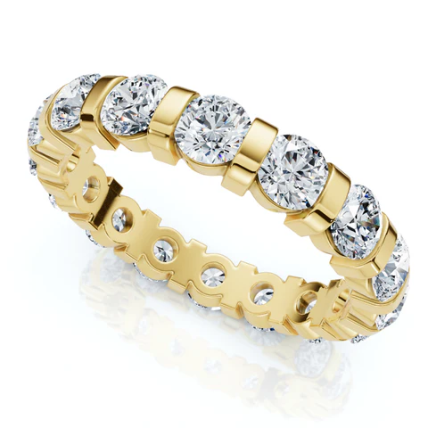 2.33 CTW Lab Grown Diamond Bar Set Eternity Band