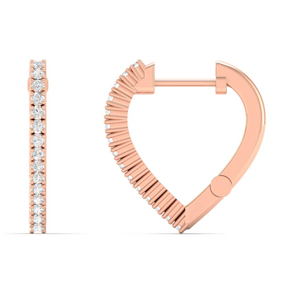 0.18 CTW Lab Grown Diamond Huggie Earring