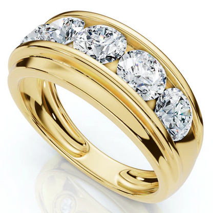 2 CTW Lab Grown Diamond Wedding Ring For Men
