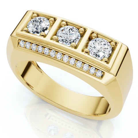 1 CTW Lab Grown Diamond Mens Ring
