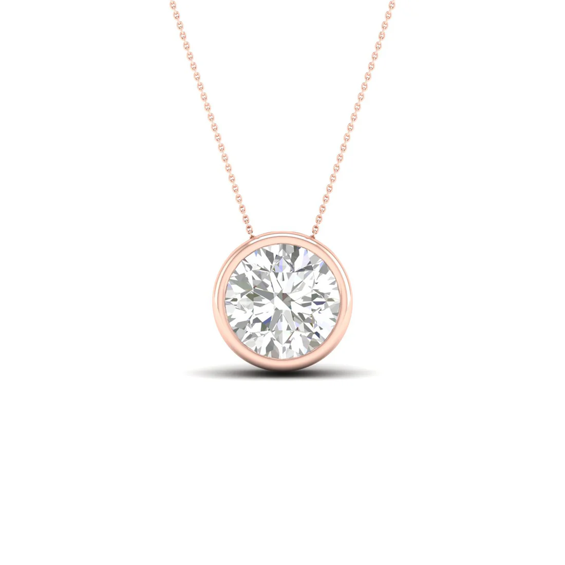 1.50 CTW Lab Grown Diamond Bezel Set Pendant