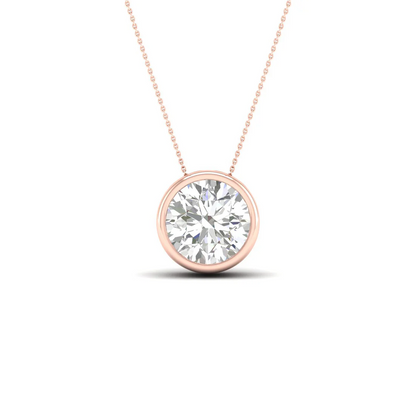 1.50 CTW Lab Grown Diamond Bezel Set Pendant
