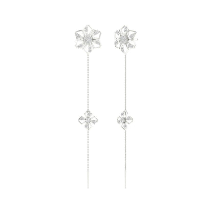 0.48 CTW Lab Grown Diamond Floral Drop Earring