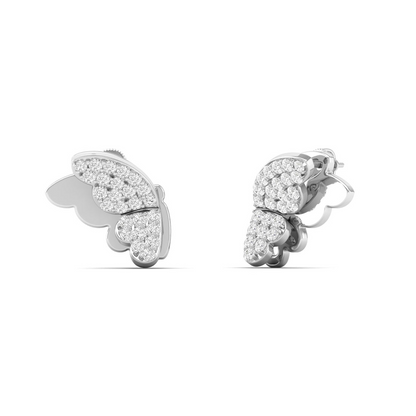 0.18 CTW Lab Grown Diamond Unique Butterfly Earring