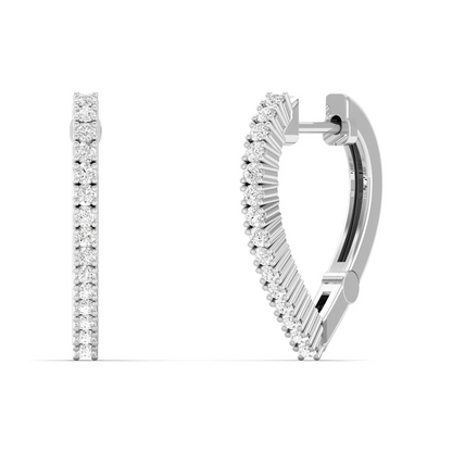 0.18 CTW Lab Grown Diamond Huggie Earring