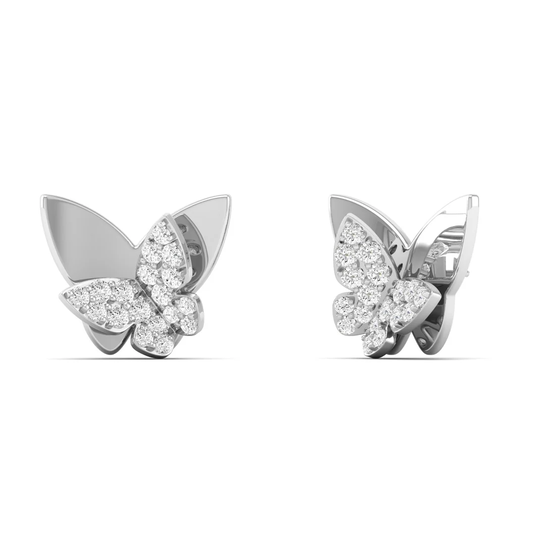 0.18 CTW Lab Grown Diamond Butterfly Stud Earring
