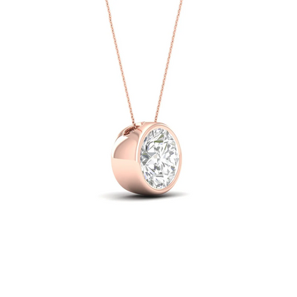 1.50 CTW Lab Grown Diamond Bezel Set Pendant